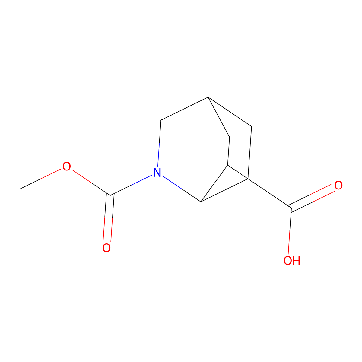 2-(Methoxycarbonyl)-2-azabicyclo[2.2.2]octane-6-carboxylic acid molecular structure, CAS 1824160-36-2