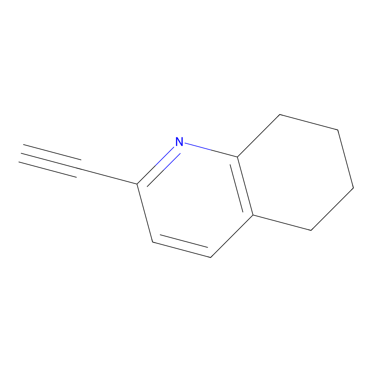 2-Ethynyl-5,6,7,8-tetrahydroquinoline molecular structure, CAS 1824162-17-5