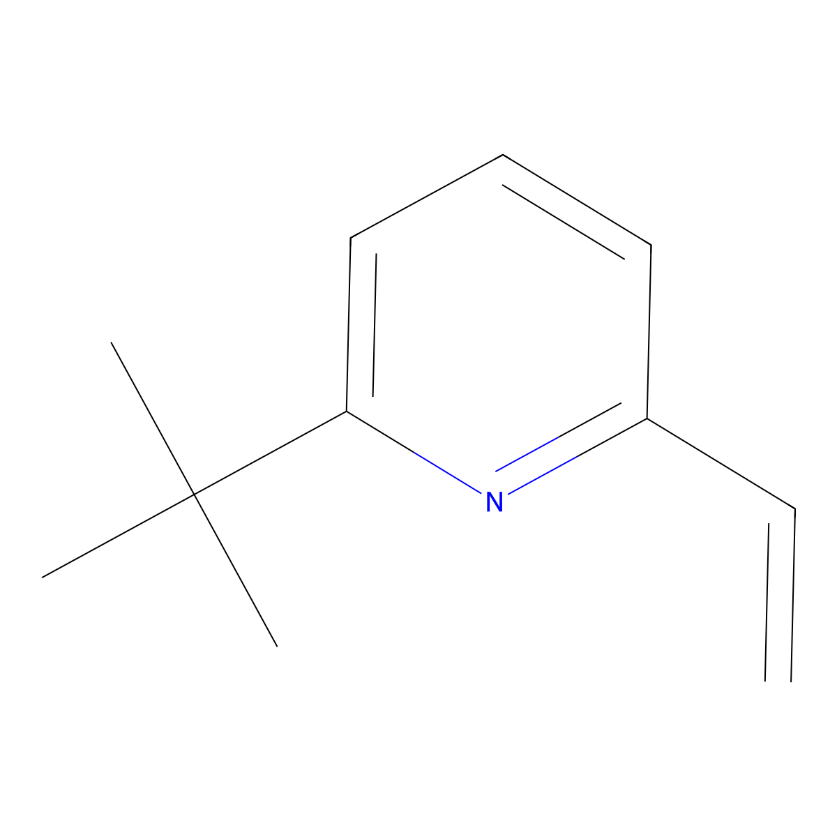 2-(tert-Butyl)-6-vinylpyridine molecular structure, CAS 1824163-68-9