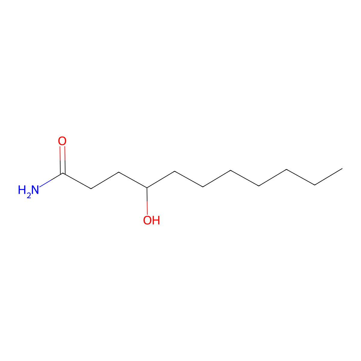 4-Hydroxy-undecanamide molecular structure, CAS 1824167-69-2