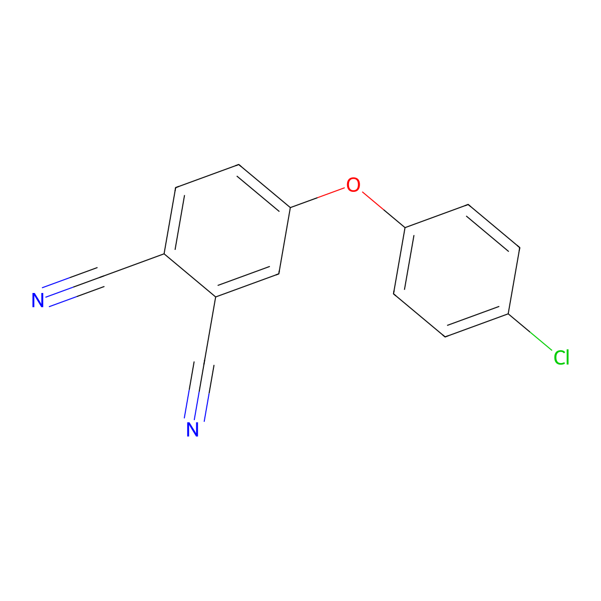 4-(4-Chloro-phenoxy)-phthalonitrile molecular structure, CAS 182417-09-0
