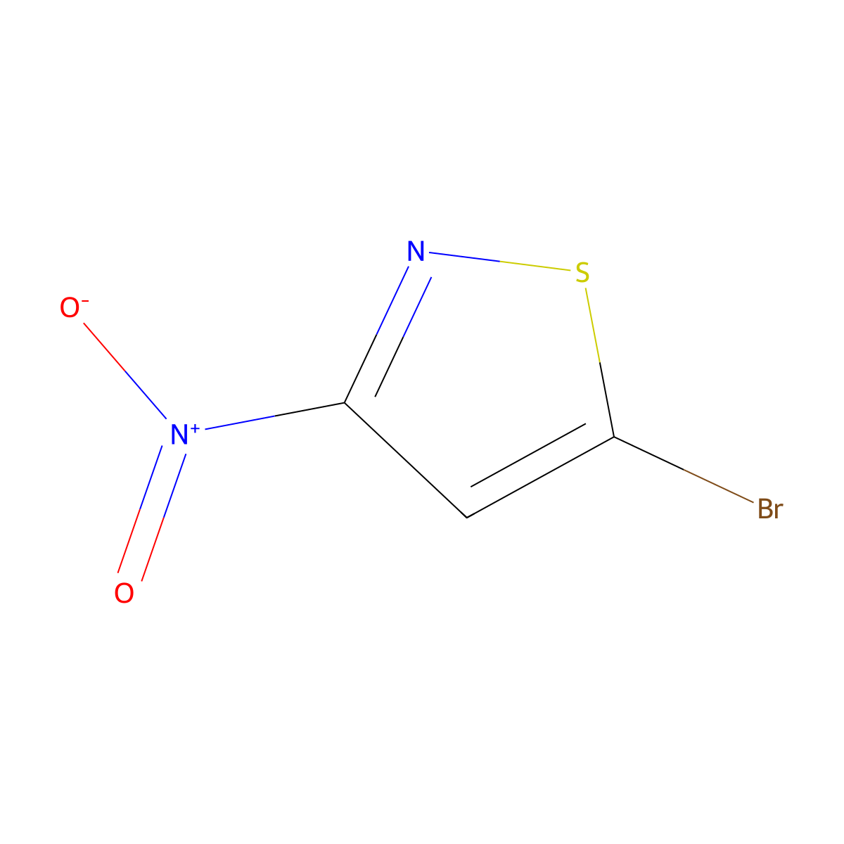 5-Bromo-3-nitroisothiazole molecular structure, CAS 1824172-78-2