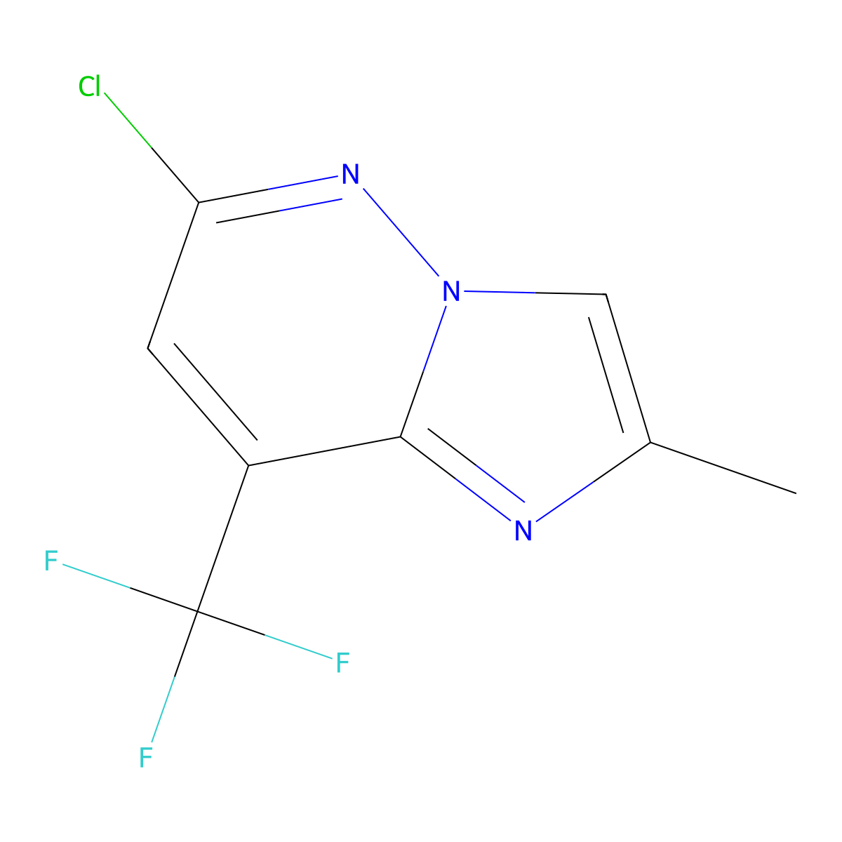 6-Chloro-2-methyl-8-(trifluoromethyl)imidazo[1,2-B]pyridazine molecular structure, CAS 1824186-23-3