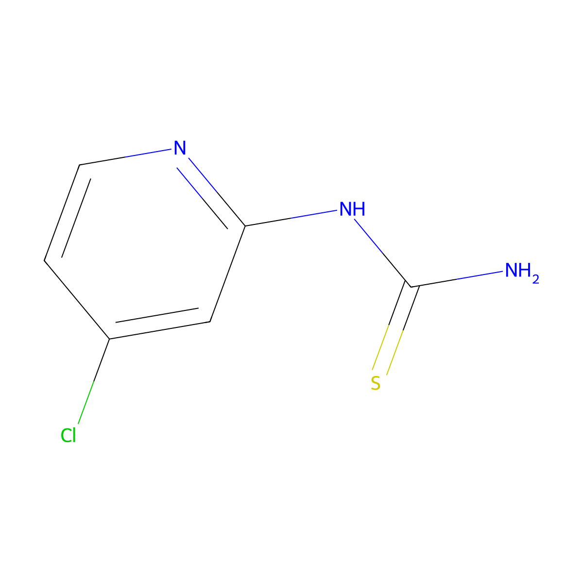 1-(4-Chloropyridin-2-yl)thiourea molecular structure, CAS 1824186-34-6