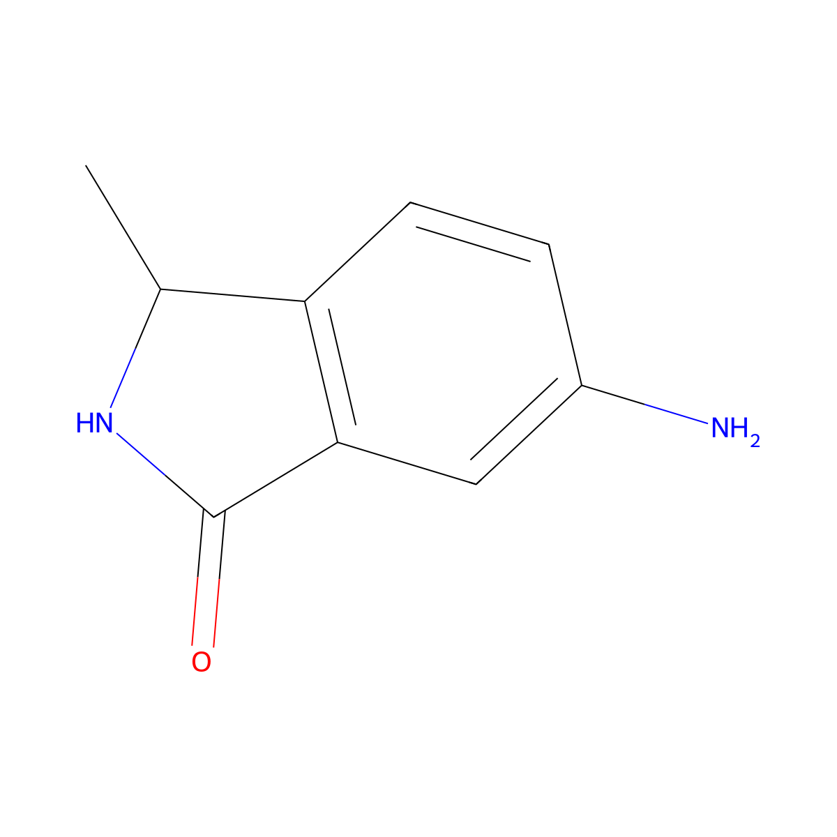 6-Amino-3-methylisoindolin-1-one molecular structure, CAS 1824189-31-2