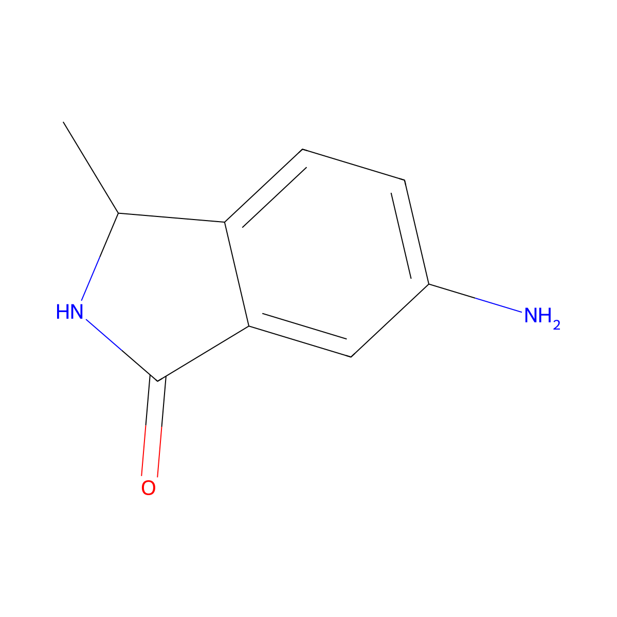6-Amino-3-methylisoindolin-1-one molecular structure, CAS 1824189-31-2