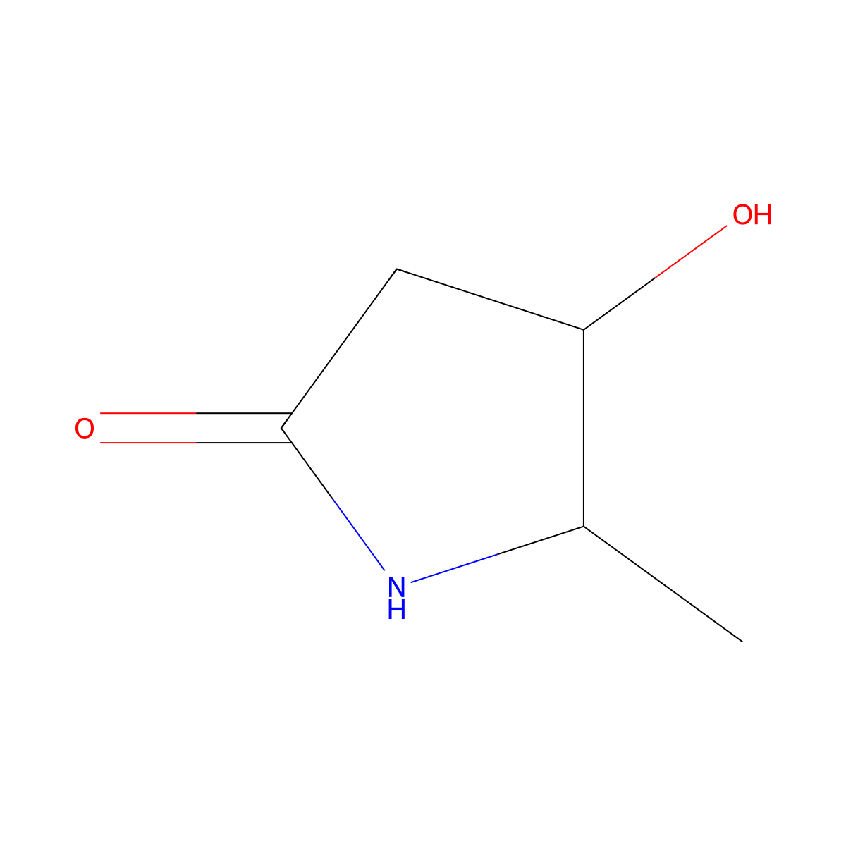 4-Hydroxy-5-methylpyrrolidin-2-one molecular structure, CAS 1824190-15-9