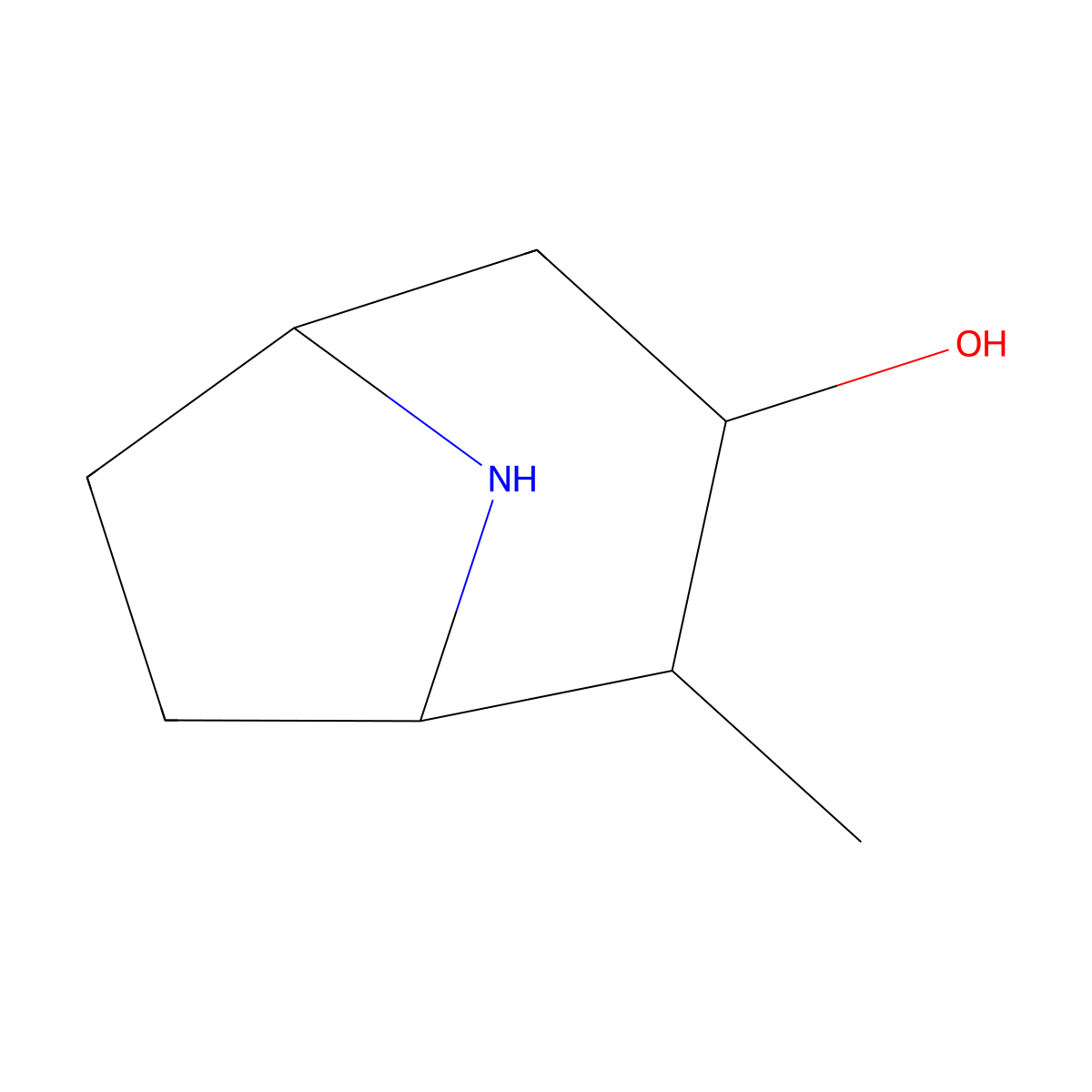 2-Methyl-8-azabicyclo(3.2.1)octan-3-ol molecular structure, CAS 1824191-05-0