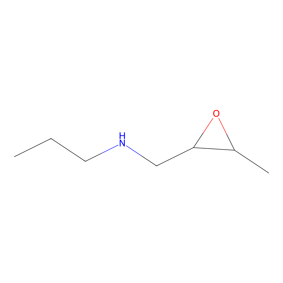 [(3-Methyloxiran-2-yl)methyl](propyl)amine molecular structure, CAS 1824199-86-1