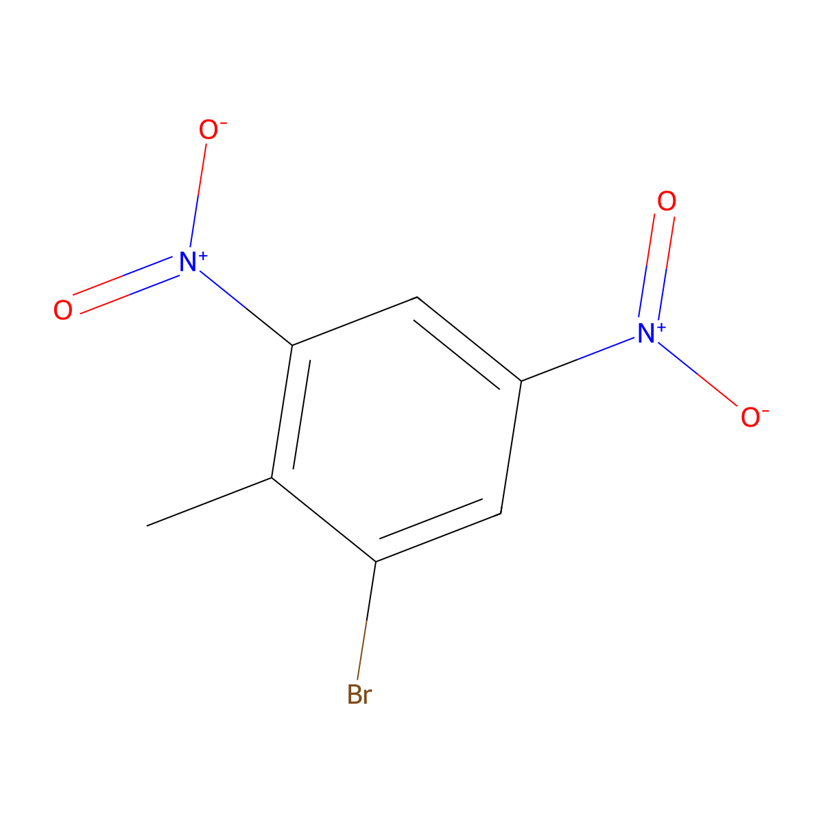 1-Bromo-2-methyl-3,5-dinitrobenzene molecular structure, CAS 18242-38-1