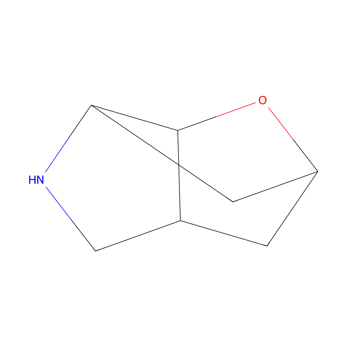 8-Oxa-4-azatricyclo[4.2.1.0,3,7]nonane molecular structure, CAS 1824204-96-7