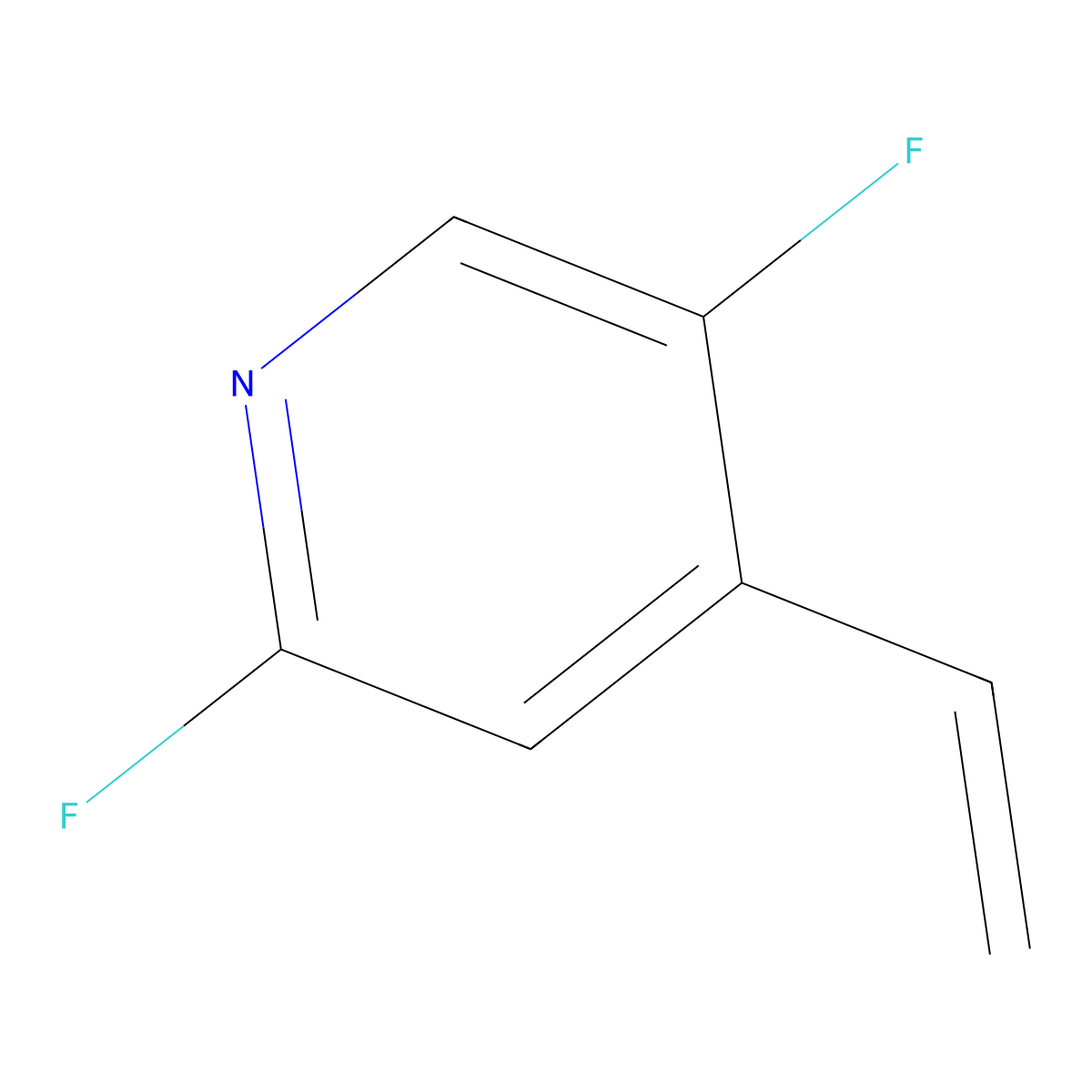4-Ethenyl-2,5-difluoropyridine molecular structure, CAS 1824206-00-9