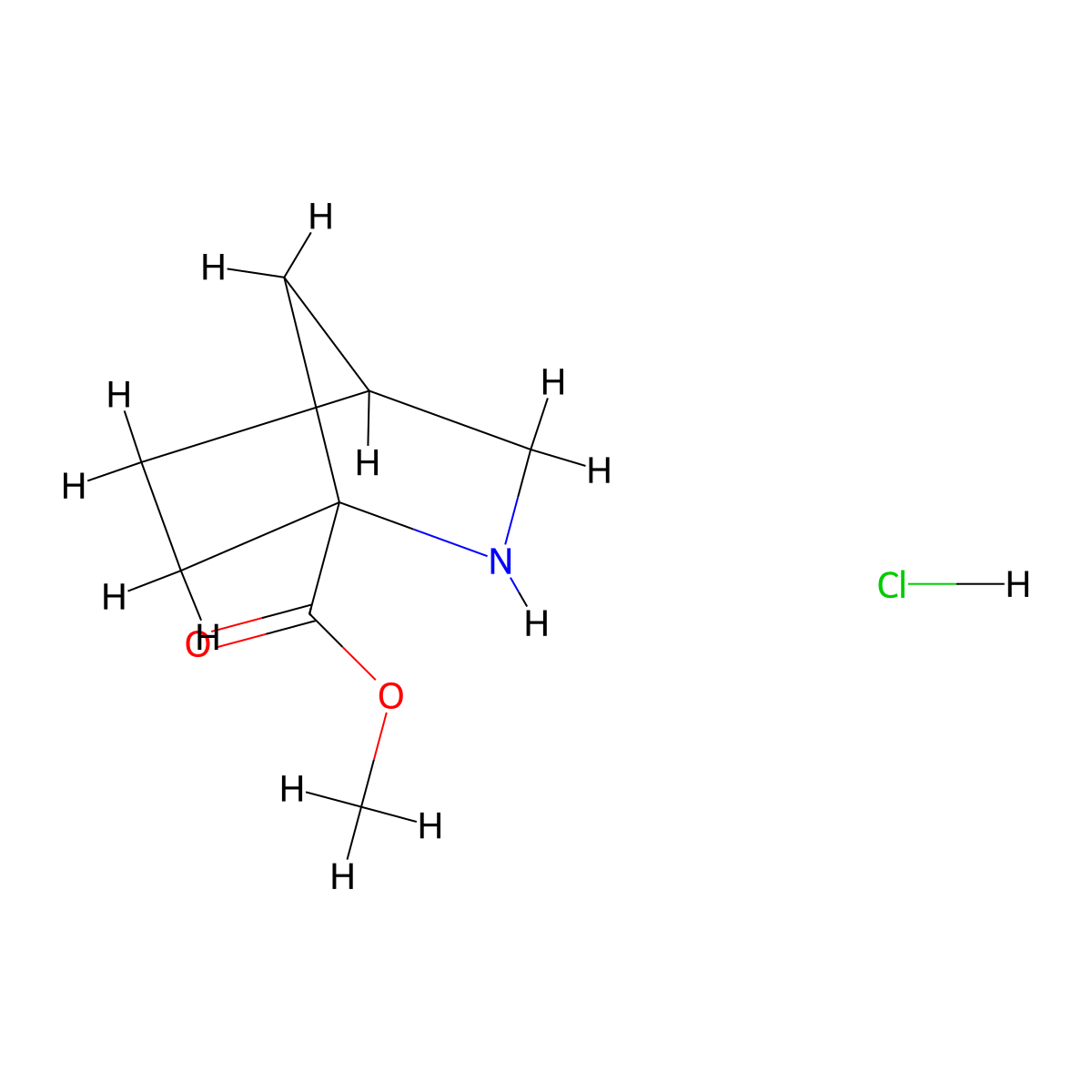Methyl 2-azabicyclo[2.2.1]heptane-1-carboxylate hydrochloride molecular structure, CAS 1824224-77-2