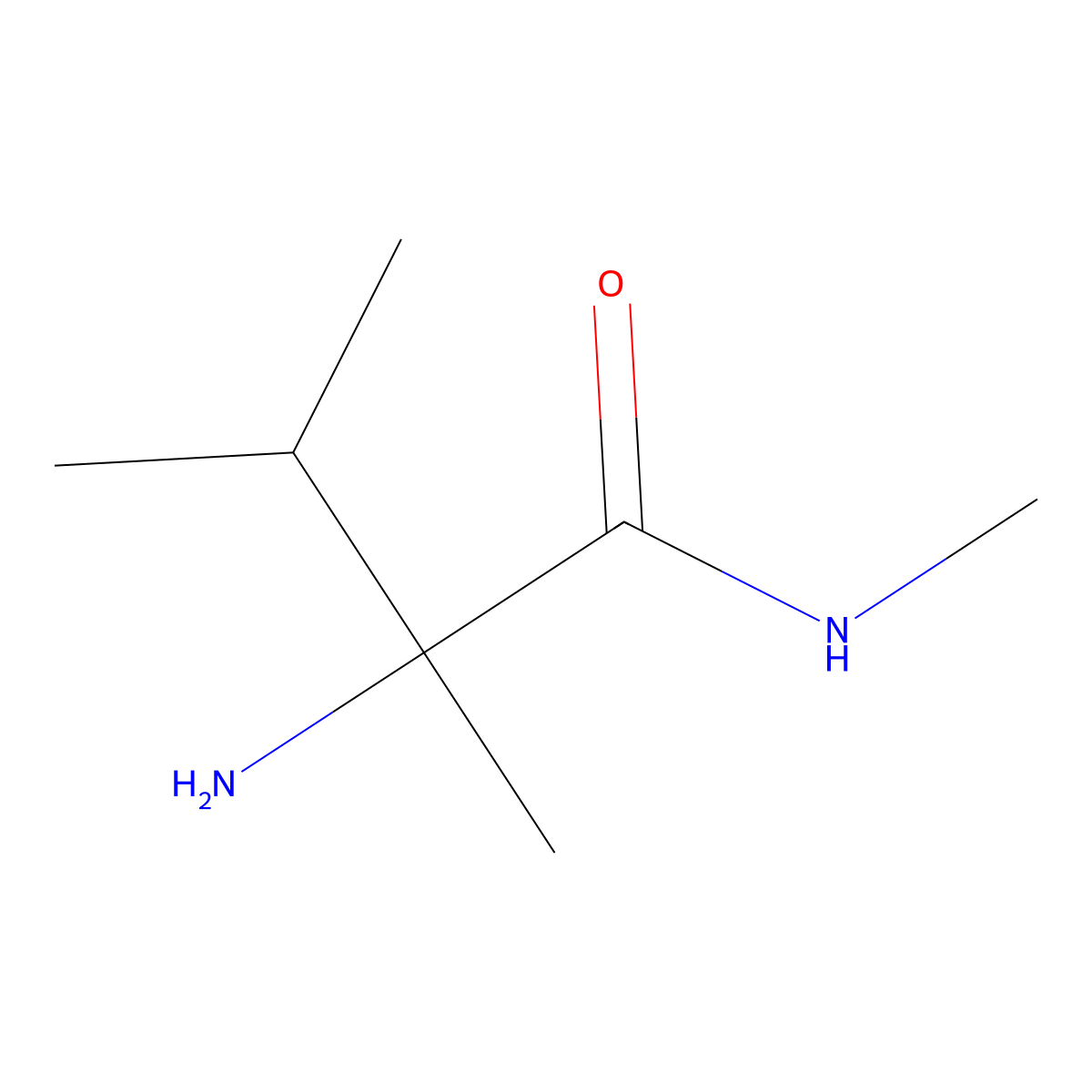 2-amino-N,2,3-trimethylbutanamide molecular structure, CAS 1824228-37-6