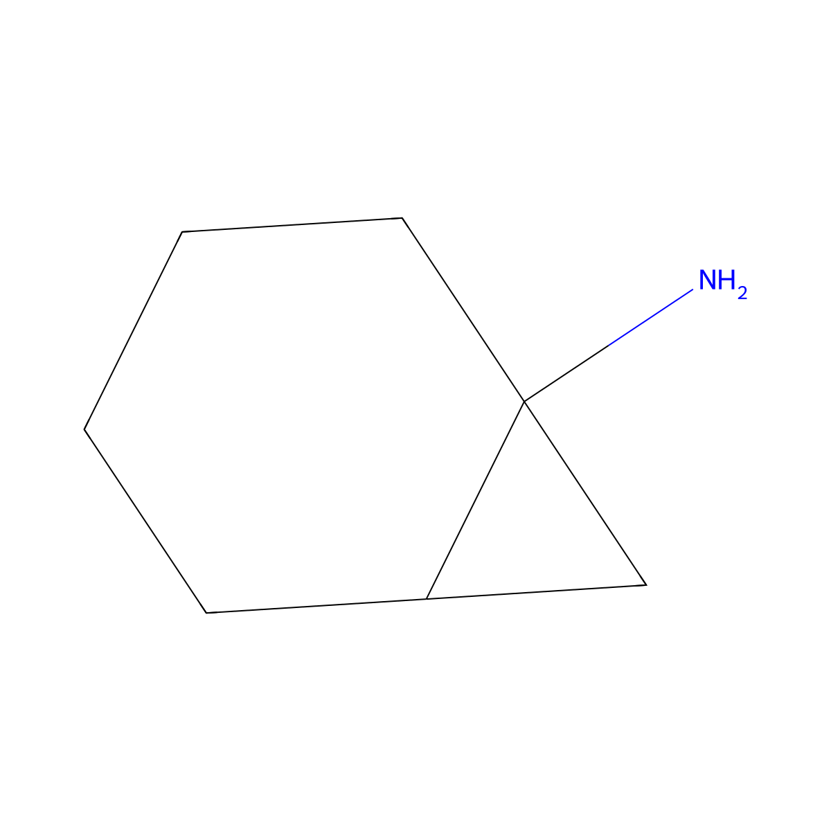 Bicyclo[4.1.0]heptan-1-amine molecular structure, CAS 1824229-10-8