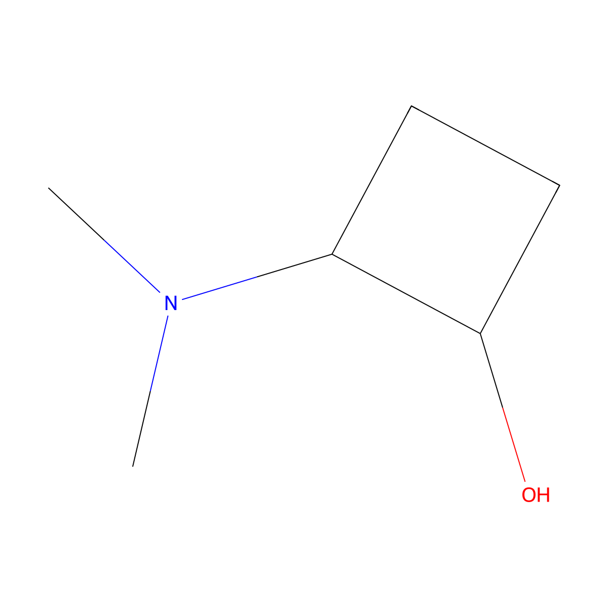 2-(Dimethylamino)cyclobutan-1-OL molecular structure, CAS 1824231-67-5