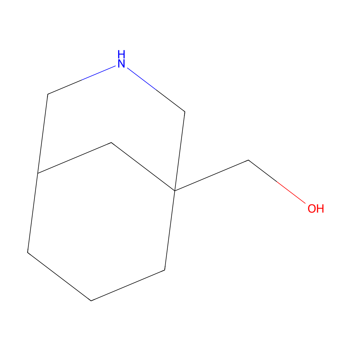 {3-Azabicyclo[3.3.1]nonan-1-yl}methanol molecular structure, CAS 1824232-82-7