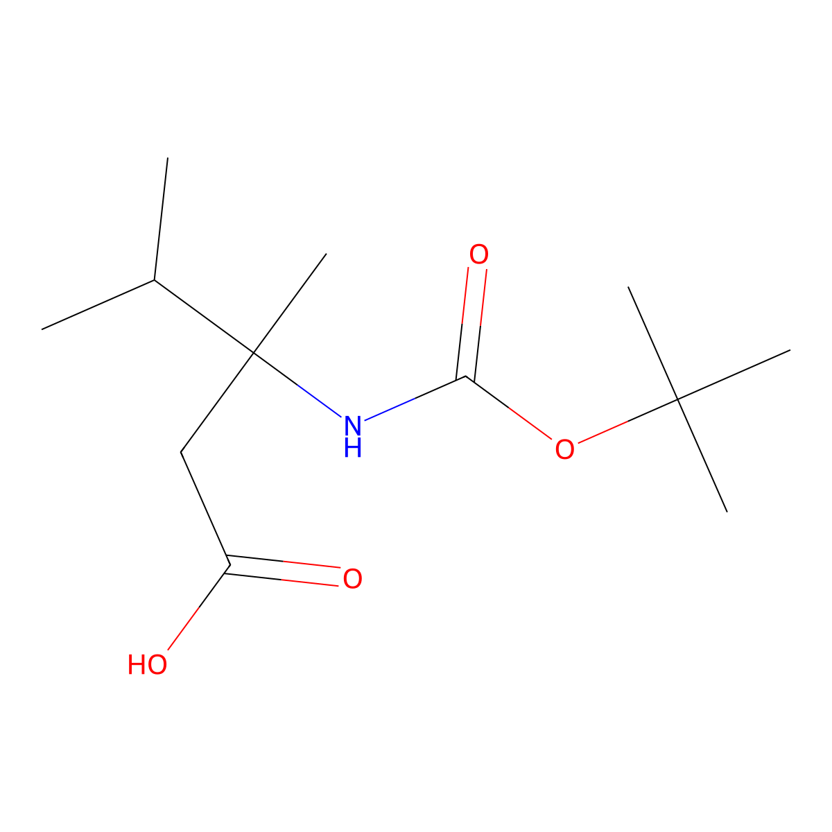3-{[(Tert-butoxy)carbonyl]amino}-3,4-dimethylpentanoic acid molecular structure, CAS 1824234-70-9