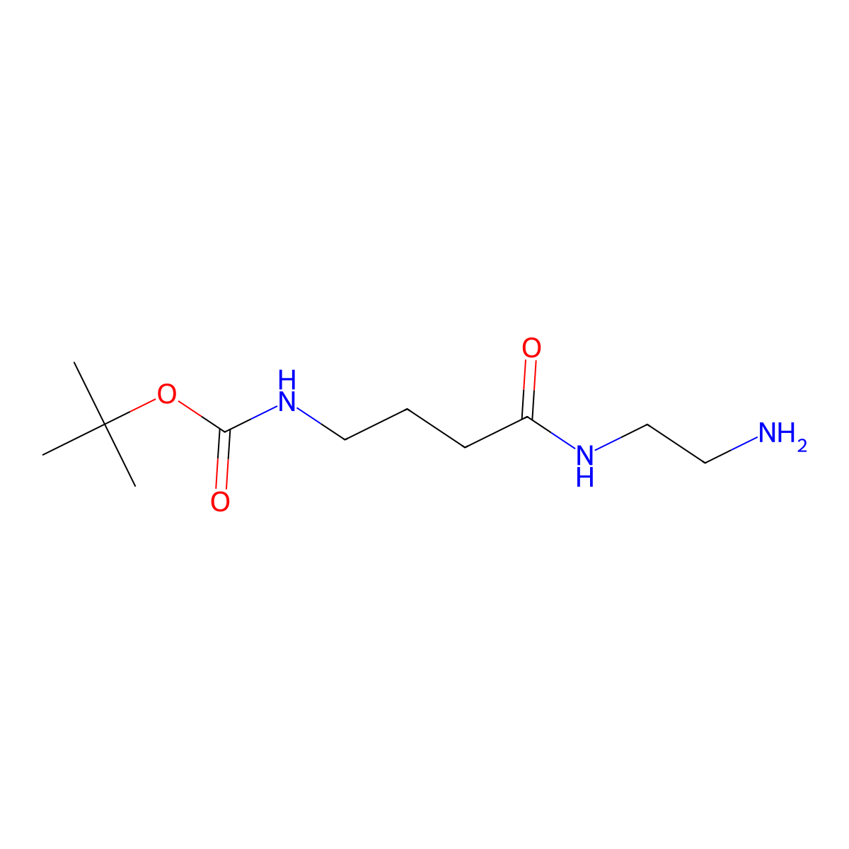 tert-butyl N-{3-[(2-aminoethyl)carbamoyl]propyl}carbamate molecular structure, CAS 1824239-70-4