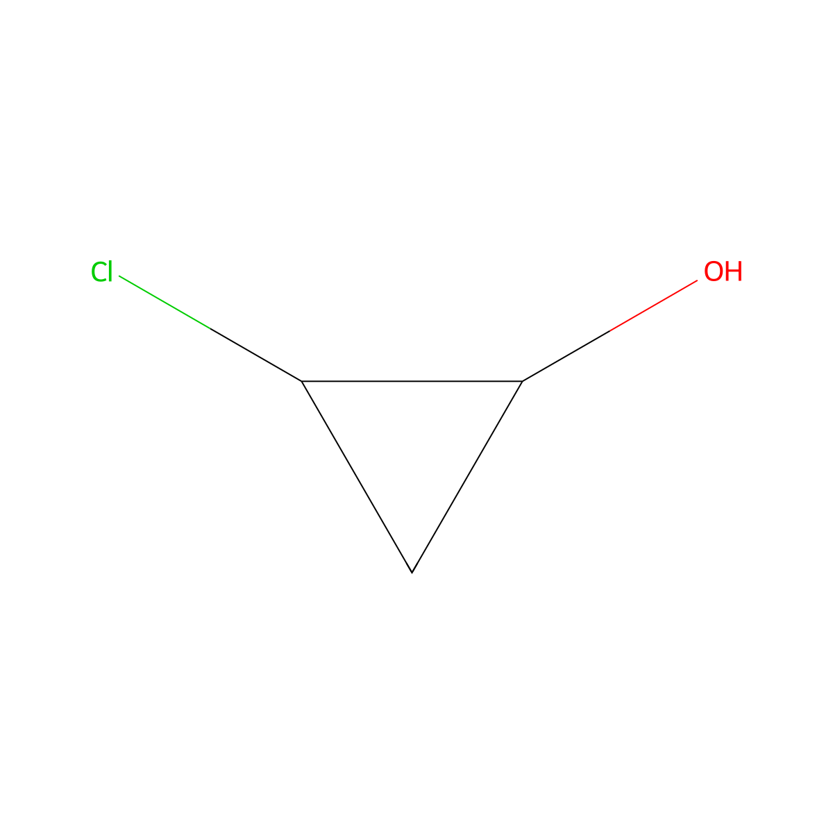 2-Chlorocyclopropan-1-ol molecular structure, CAS 1824242-33-2