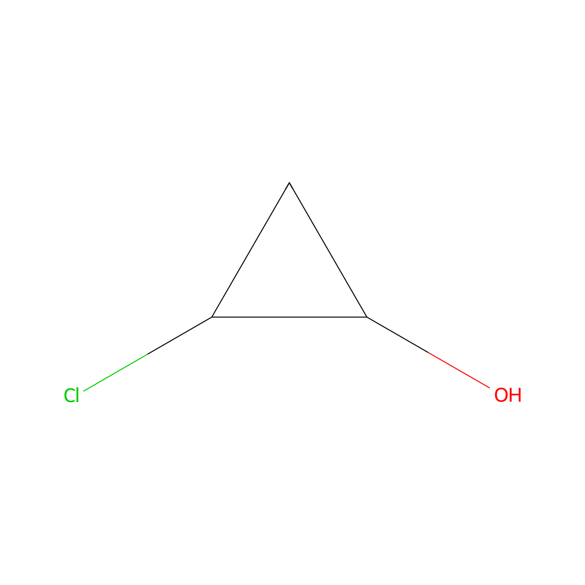 2-Chlorocyclopropan-1-ol molecular structure, CAS 1824242-33-2