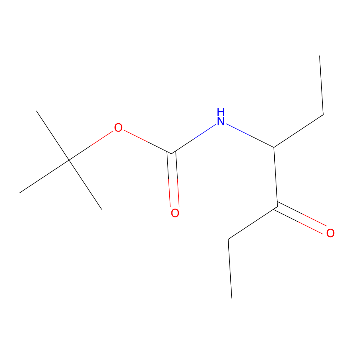 tert-butyl N-(4-oxohexan-3-yl)carbamate molecular structure, CAS 1824250-66-9