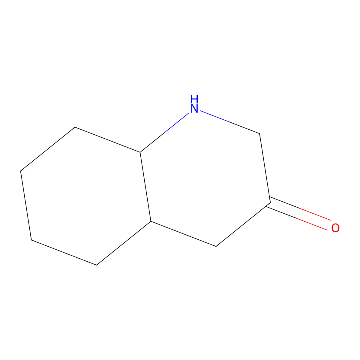 Decahydroquinolin-3-one molecular structure, CAS 1824254-15-0