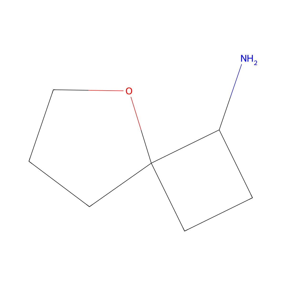 5-Oxaspiro[3.4]octan-1-amine molecular structure, CAS 1824254-30-9