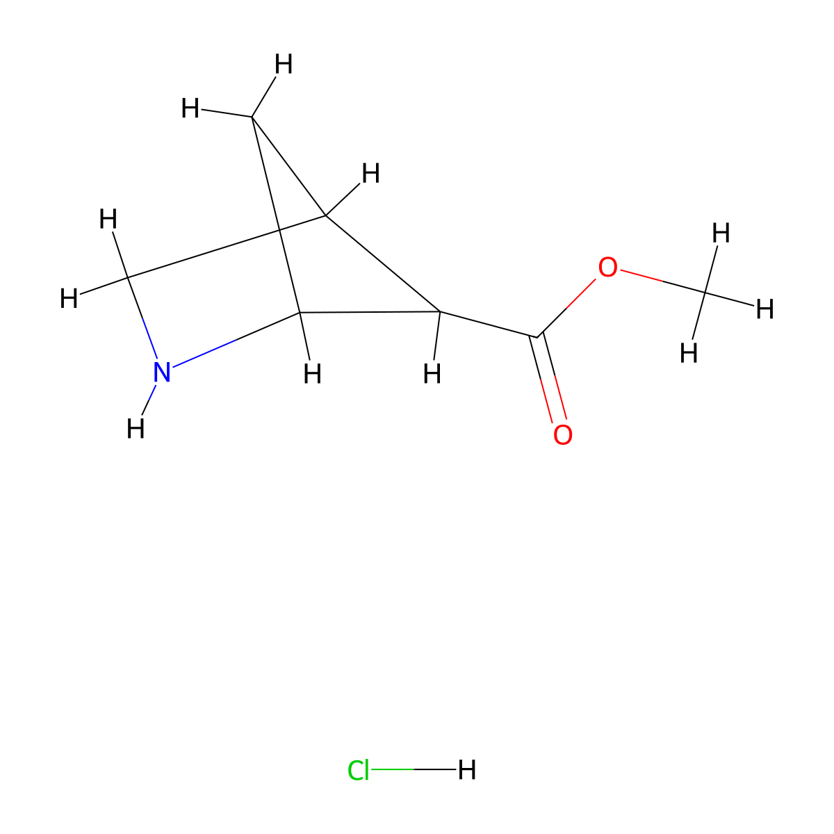 Methyl 2-azabicyclo[2.1.1]hexane-5-carboxylate hydrochloride molecular structure, CAS 1824260-58-3
