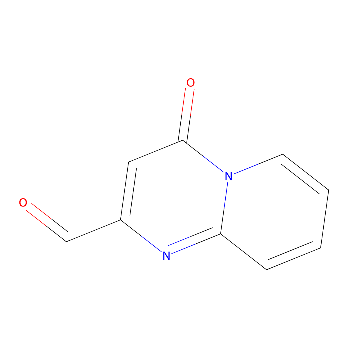 4-oxo-4H-pyrido[1,2-a]pyrimidine-2-carbaldehyde molecular structure, CAS 1824262-08-9