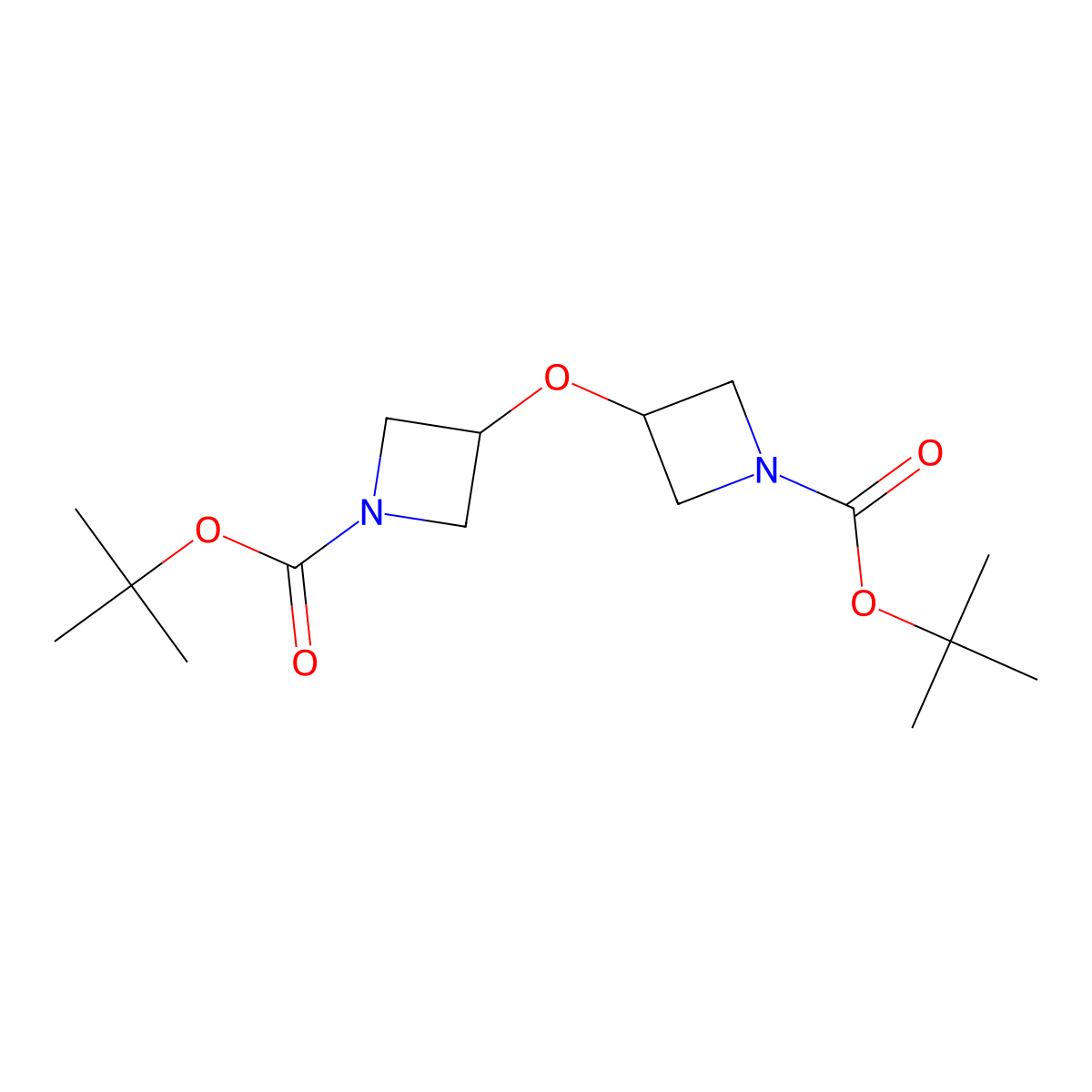tert-Butyl 3,3'-oxydiazetidine-1-carboxylate molecular structure, CAS 1824266-96-7