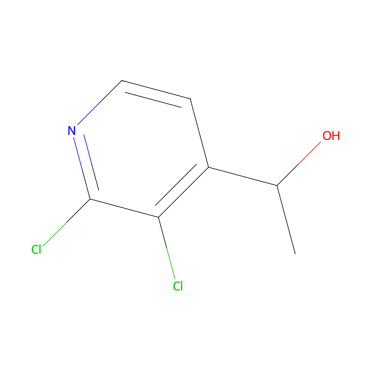 1-(2,3-Dichloropyridin-4-yl)ethanol molecular structure, CAS 1824267-91-5