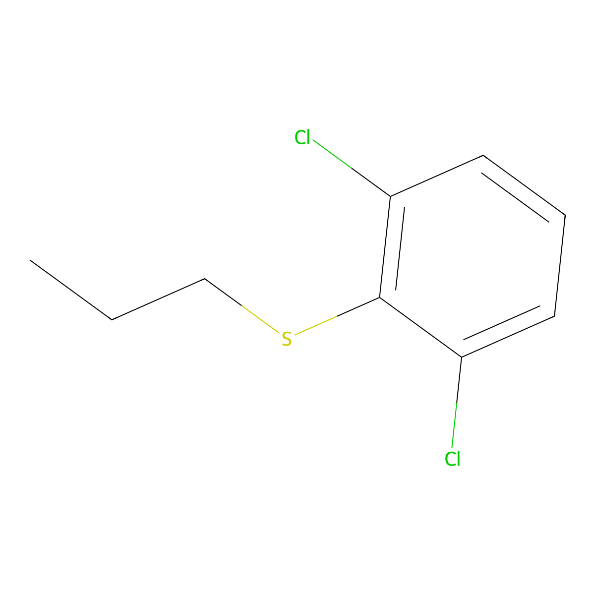2,6-Dichlorophenyl propyl sulfide molecular structure, CAS 1824268-79-2