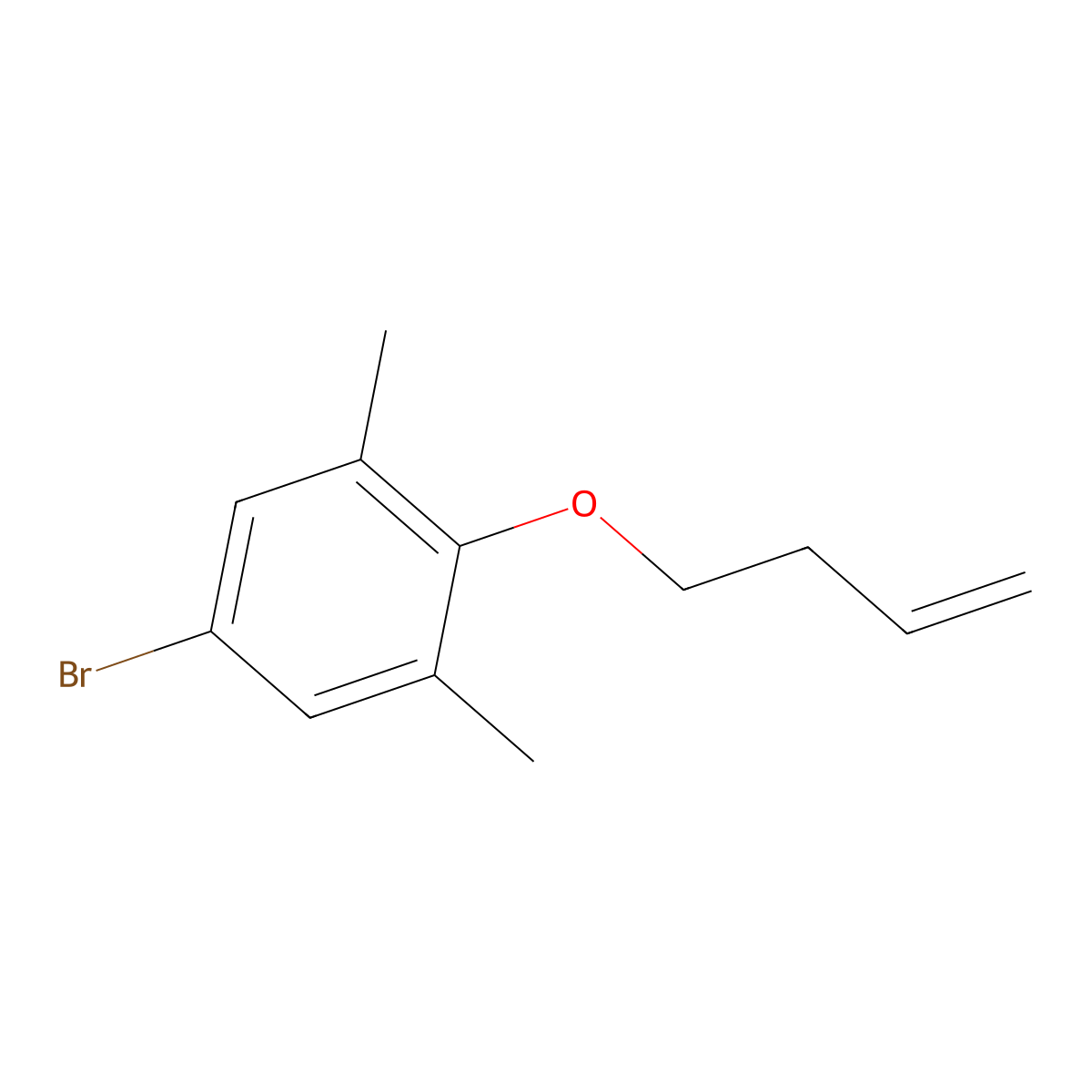 5-Bromo-2-[(but-3-en-1-yl)oxy]-1,3-dimethylbenzene molecular structure, CAS 1824270-95-2