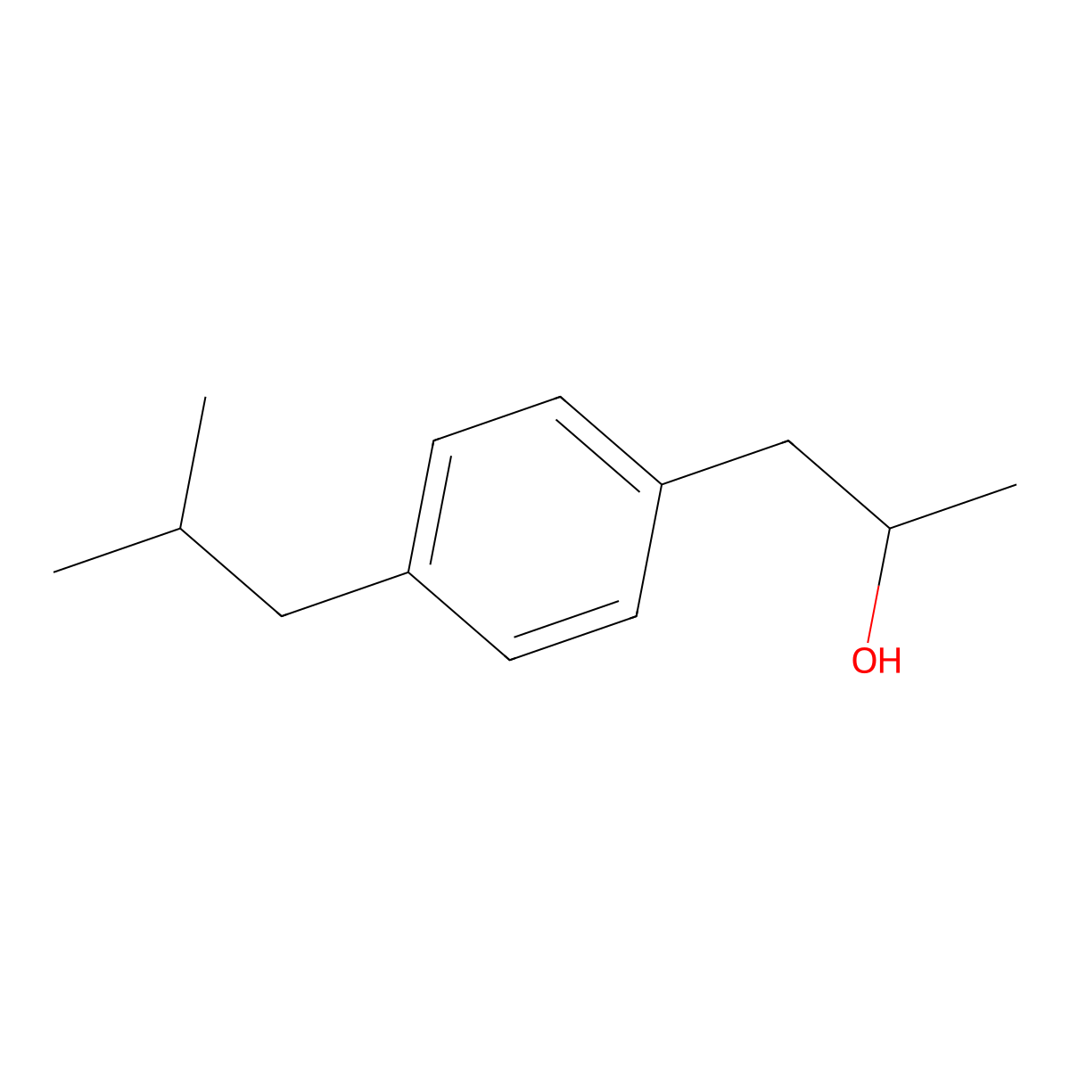 3-(4-Isobutylphenyl)propane-2-ol molecular structure, CAS 1824271-20-6