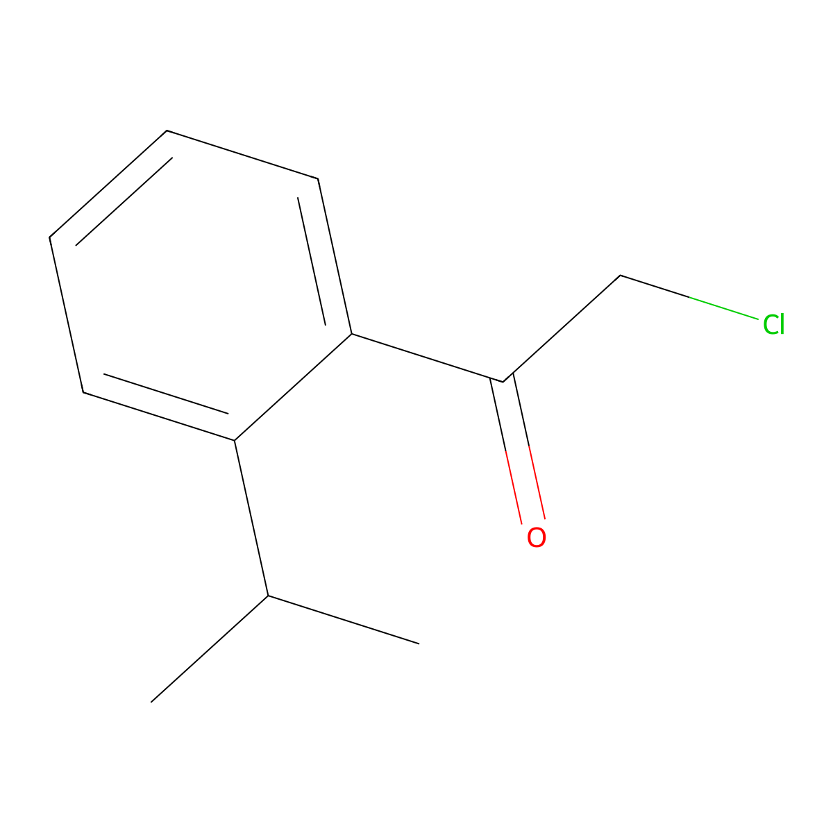 2-Chloro-1-[2-(propan-2-yl)phenyl]ethan-1-one molecular structure, CAS 1824271-70-6