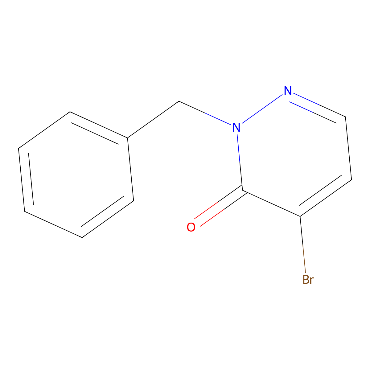 2-Benzyl-4-bromopyridazin-3(2H)-one molecular structure, CAS 1824271-93-3