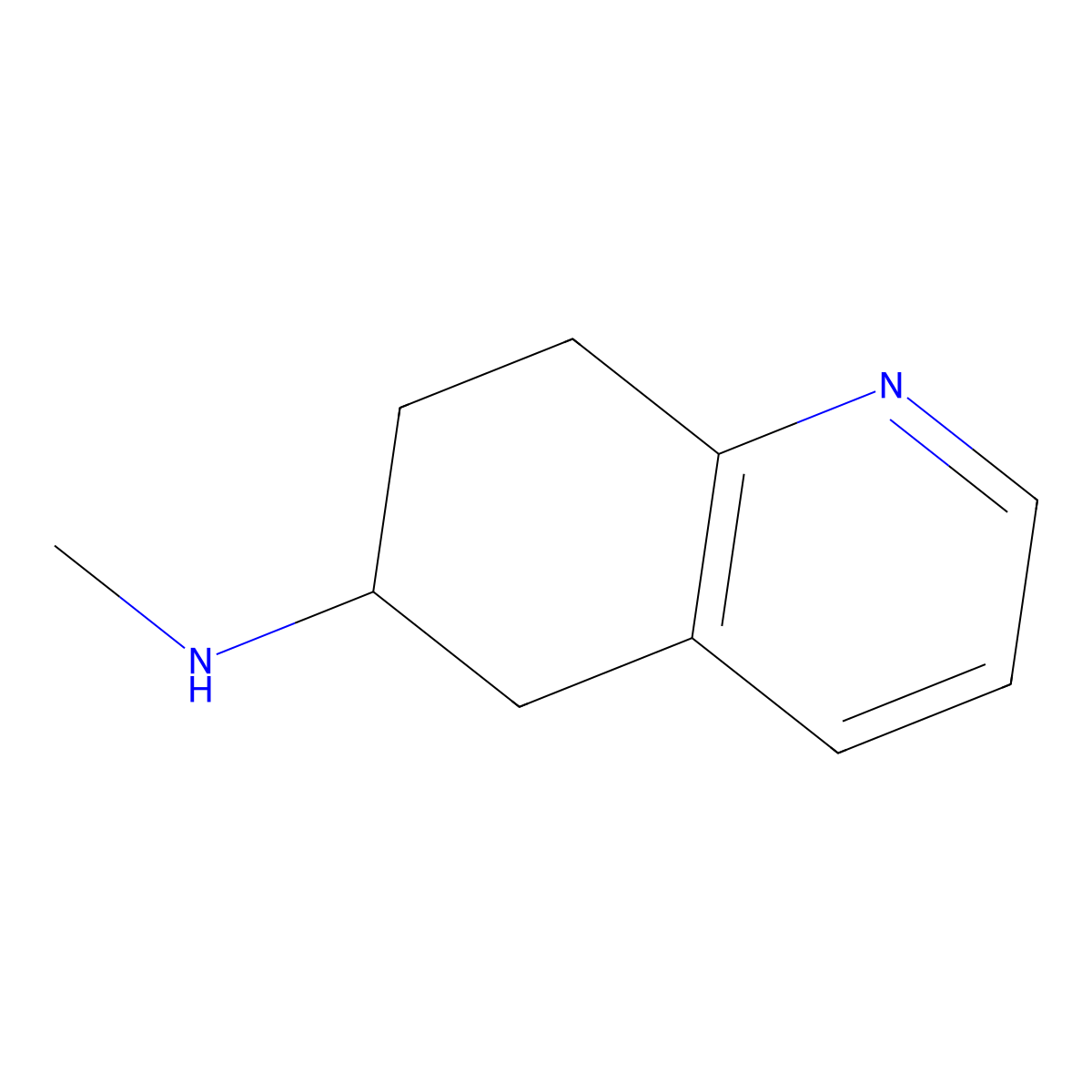 N-methyl-5,6,7,8-tetrahydroquinolin-6-amine molecular structure, CAS 1824273-65-5