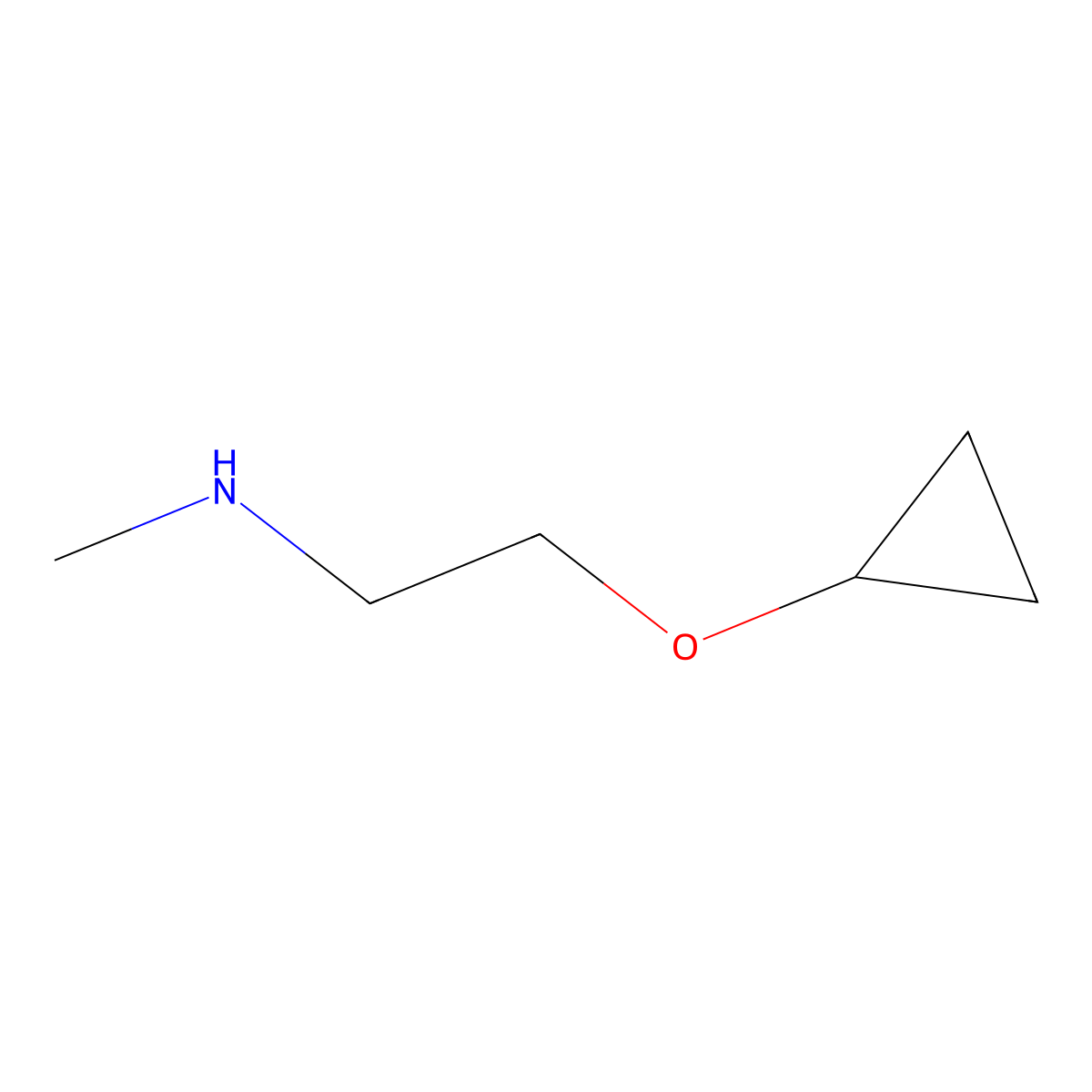 (2-Cyclopropoxyethyl)(methyl)amine molecular structure, CAS 1824273-76-8