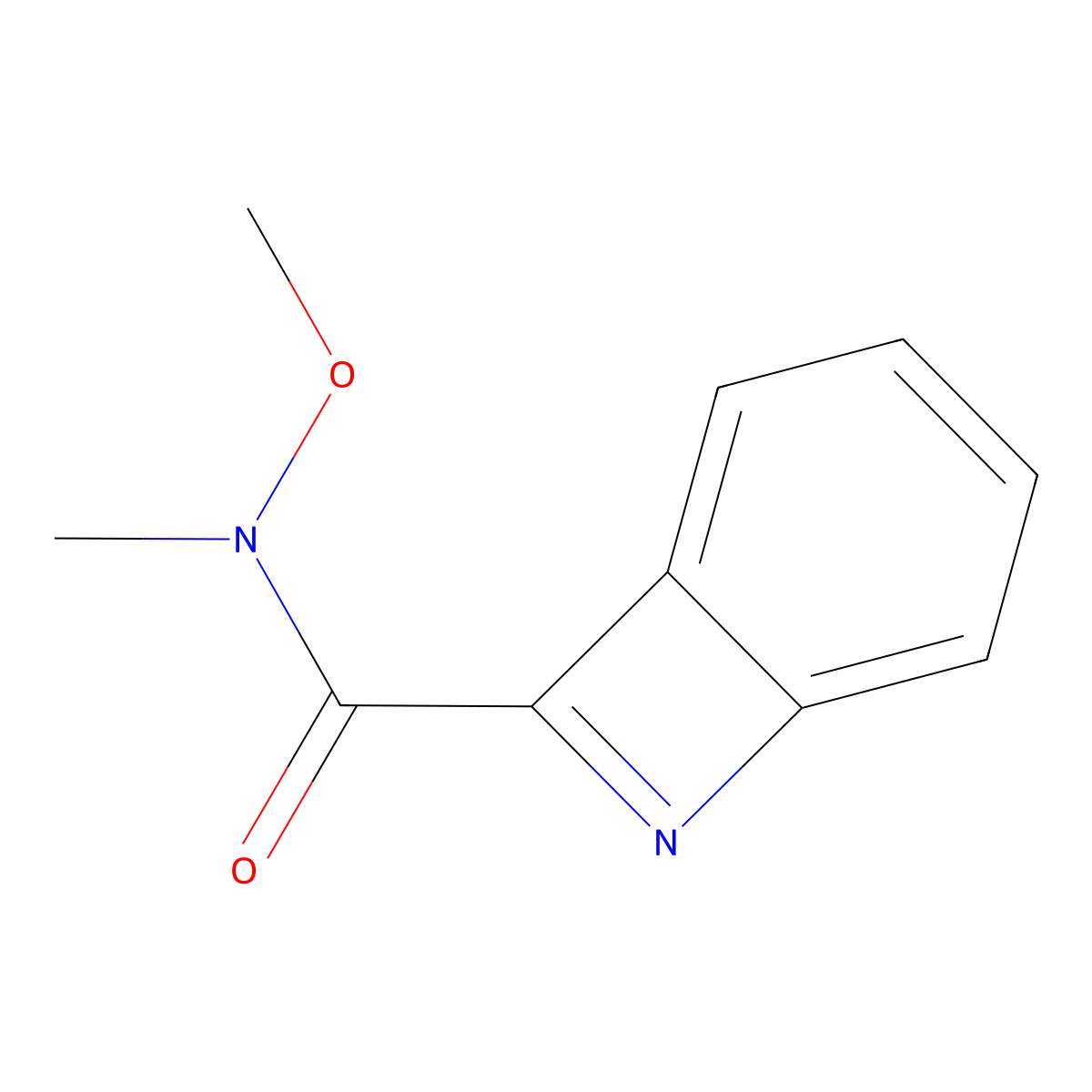 N-Methoxy-N-methyl-7-azabicyclo[4.2.0]octa-1,3,5,7-tetraene-8-carboxamide molecular structure, CAS 1824275-81-1