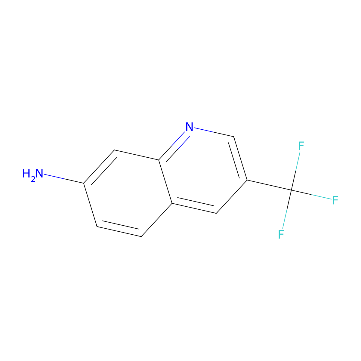 3-(Trifluoromethyl)quinolin-7-amine molecular structure, CAS 1824276-00-7