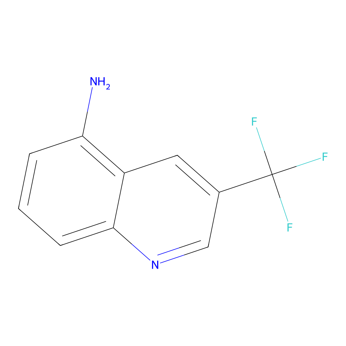 3-(Trifluoromethyl)quinolin-5-amine molecular structure, CAS 1824276-05-2