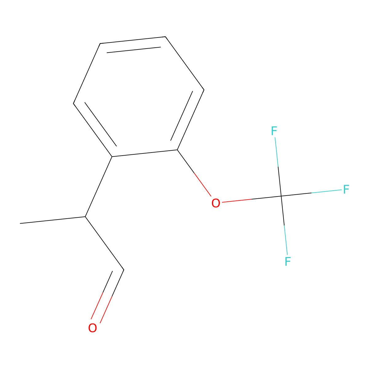 2-(2-(Trifluoromethoxy)phenyl)propanal molecular structure, CAS 1824276-13-2