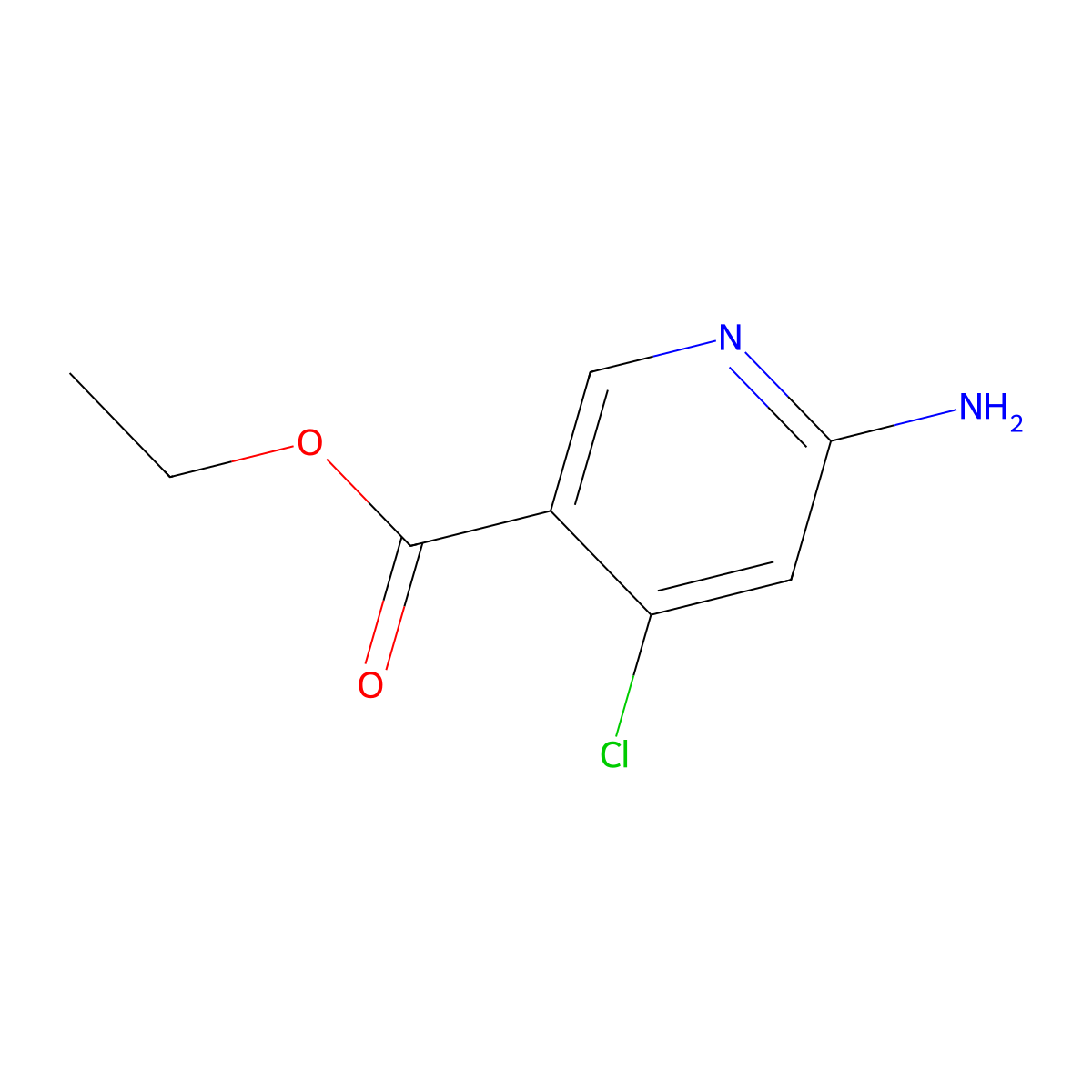 6-Amino-4-chloro-nicotinic acid ethyl ester molecular structure, CAS 1824285-14-4
