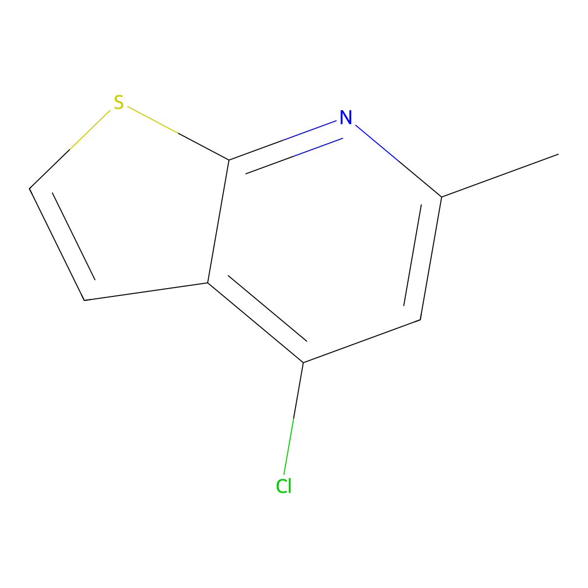4-Chloro-6-methyl-thieno[2,3-b]pyridine molecular structure, CAS 1824285-22-4