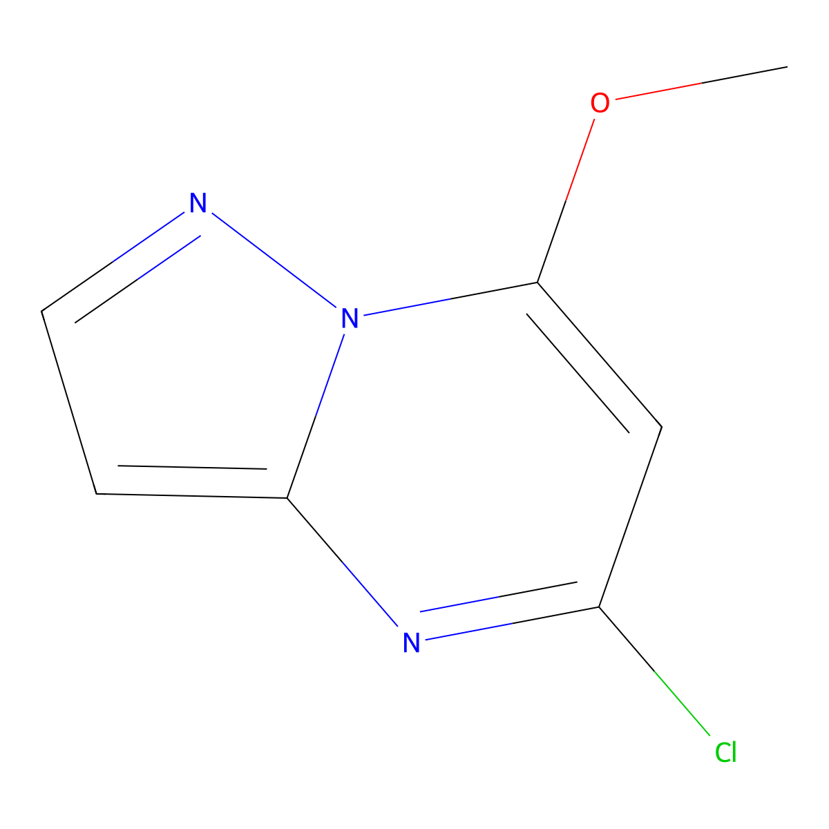 5-Chloro-7-methoxypyrazolo[1,5-a]pyrimidine molecular structure, CAS 1824286-23-8