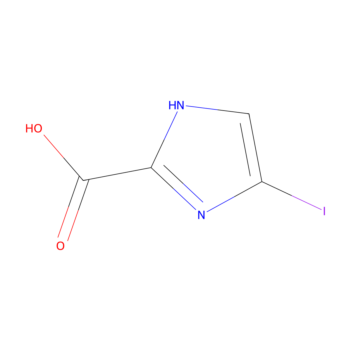 4-Iodo-1H-imidazole-2-carboxylic acid molecular structure, CAS 1824286-45-4