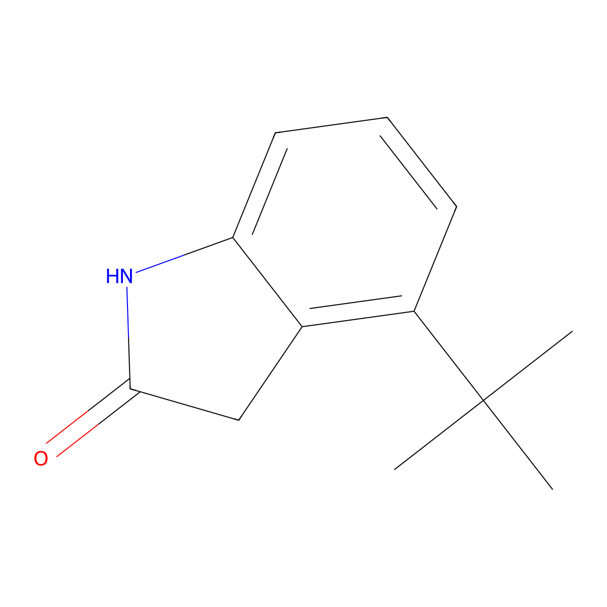 4-(tert-Butyl)indolin-2-one molecular structure, CAS 1824286-64-7