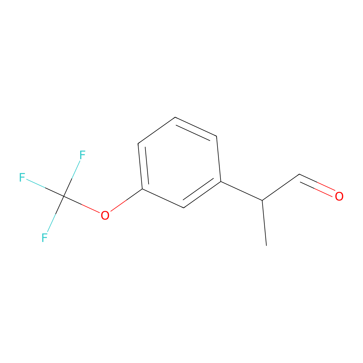 2-[3-(Trifluoromethoxy)phenyl]propanal molecular structure, CAS 1824288-31-4