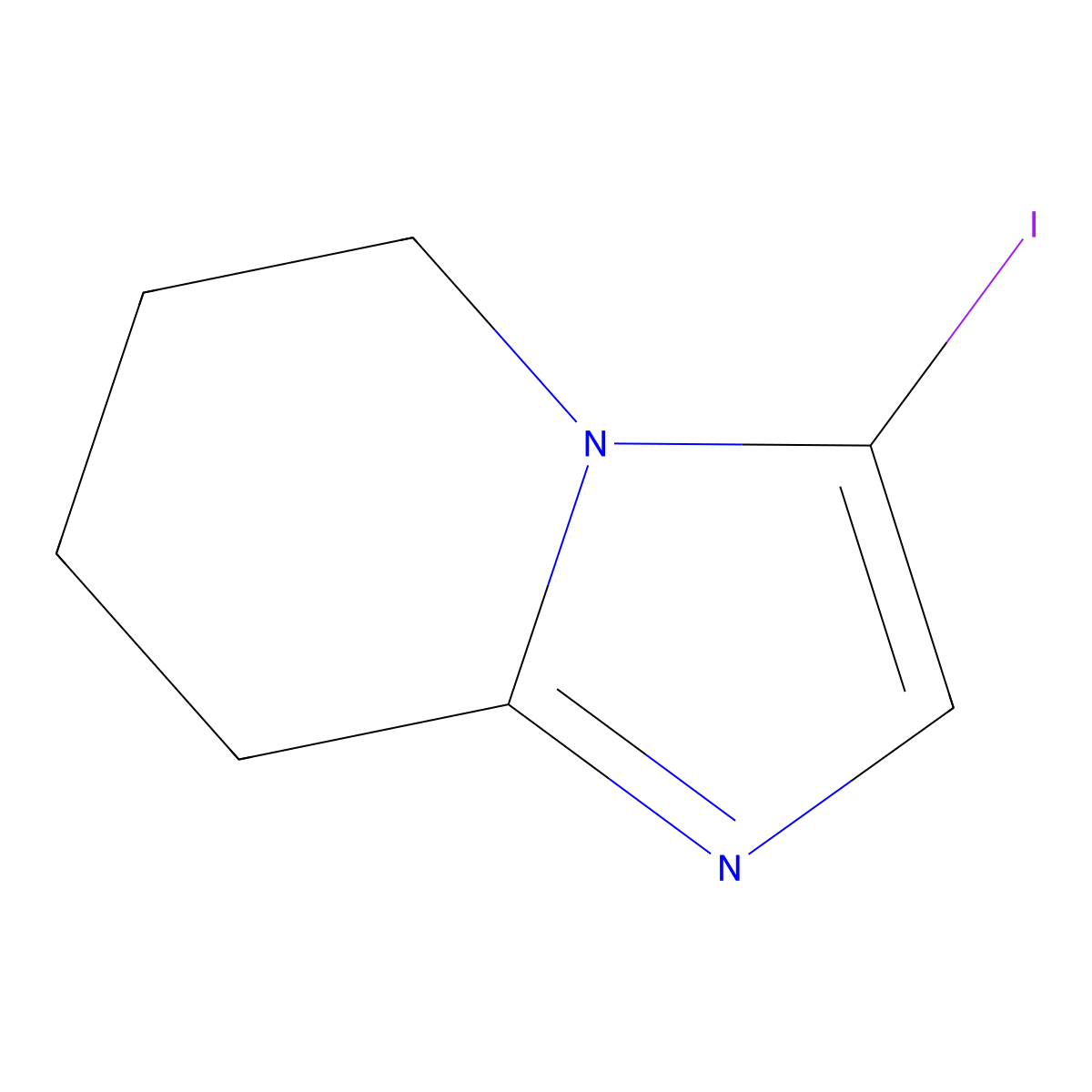 3-Iodo-5,6,7,8-tetrahydroimidazo[1,2-a]pyridine molecular structure, CAS 1824288-84-7